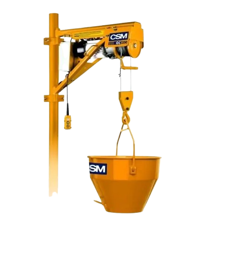 GUINCHO DE COLUNA 200KG COM PEDESTAL E CAÇAMBA